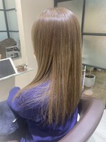 あお へあさろん ミルクティーカラー