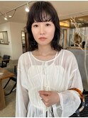 レイヤーボブ　パーマ　くせ毛をいかす