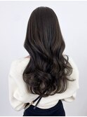 顔周りレイヤーくびれヘア韓国ヘアロング_ba507882
