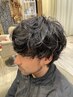 シャドウパーマ+メンズカット