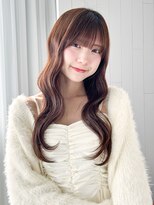 アルバム 新宿(ALBUM SHINJUKU)&nbsp;おくれ毛ロング前髪カット顔周りレイヤー_F50803