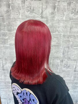 ダブ(DAB) 【ブリーチカラー】ピンクレッド 栃木 宇都宮 鹿沼 日光 小山