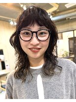 ナループロアオハナ(Nalu pu loa ohana)&nbsp;パーマウルフパーマウェーブパーマレイヤーパーマミディアムヘア