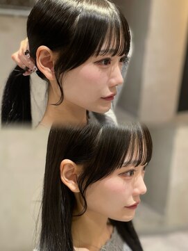 アルーシェ 新宿店(Alushe) 結んでも耳かけも可愛い顔周り