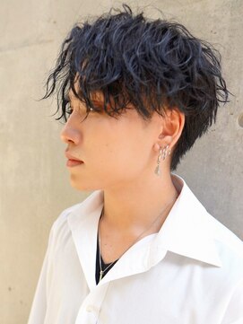 men's salon Gaudi 池袋店【メンズサロン ガウディ】 コンマバング×波巻きツイストスパイラルパーマ