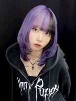 コエル(KOER)&nbsp;小顔レイヤー/パープルブラックボブ10代20代30代