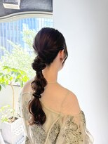 ファーストステップ 表参道(FIRST STEP)&nbsp;編み下ろしポニー/結婚式/お呼ばれ/ドレス◎