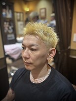 レオヘアワークス(LEO HAIR WORKS) ブリーチスパイキー スパイキーショート 新潟床屋 刈り上げ