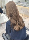 渋谷ミルクティーベージュハイトーンヘーゼルベージュ韓国