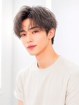 ルービック 豊中(Rubik's) 韓国風センターパートマッシュ|爽やかメンズショート