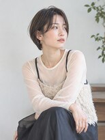 ドット ヘアー(dot.hair) ショートボブ / シースルーバング / まろやかベージュ