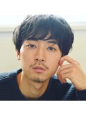 men's nuugy 大人のshort permアッシュブラック　ウルフ