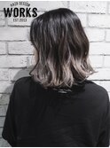 外国人風バレイヤージュカラー ボブヘアー