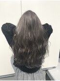 極細ハイライトラベンダーグレージュ