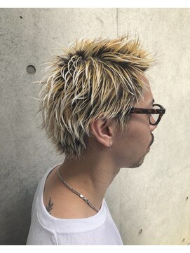 メロン 恵比寿(MERON) ブリーチ×スパイキーショート　[20代30代40代50代][恵比寿]