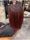 艶髪チェンジ！深みレッドカラー