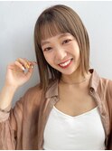 【GARDEN荒井夏海】スッキリストレートボブヘア