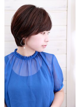 オーシャン(Ocean) [OCEAN Hair&Life藤原純] シンプルショート×ダークカラー☆