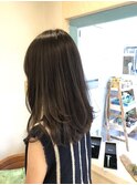 ゆるふわセミディ×アッシュベージュ