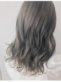 シルバーカラー/ハイトーン/韓国ヘア/透明感