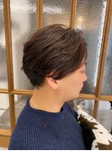メンズパーマ/メンズカット/ニュアンスパーマ/センターパート