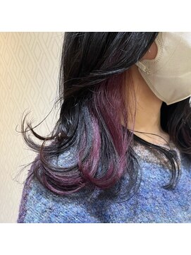 エムズキュラティフ(e'mZ Curatif) 紫×ピンクイヤリングカラー