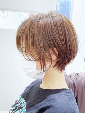 ハルキミナト ジャパン ヨコハマ(HARUKI MINATO japan YOKOHAMA) ★透け感ショート★20代30代40代50代オリーブグレージュ