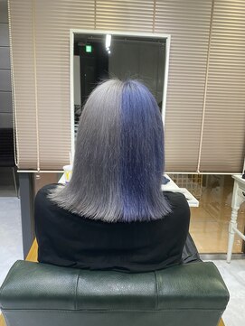 エイト プラット 渋谷2号店(EIGHT plat) デザインツートンカラー　シルバー×ブルー