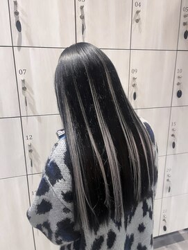 アース 郡山コスモス通り店(HAIR&MAKE EARTH) インナーカラーダブルカラーハイトーンカラー韓国20代前髪カット