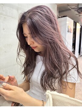 ソルトウォーター(SALT WATER) ラベンダーグレージュ　ブリーチあり