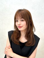レイヤーミディアムベージュブラウンマロン透明感10代20代30代