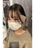 大人気インナーホワイトカラー☆ミディアムヘア