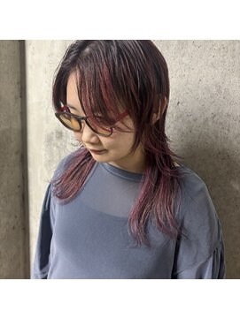 アジリ(agili) 10代20代30代/ハイライト/個性的/デザインカラー/ウルフカット