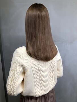 ジーナ 船橋(Zina) 髪質改善*ロングレイヤーグレーベージュ*美髪【Zina船橋】