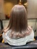 【迷ったらコレ♪】デザインカット+ツヤ感カラー+ハホニコトリートメント