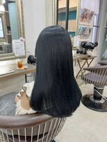 ヘアーアンドメイク シークタチカワ 立川店(Hair&Make Seek)&nbsp;【古澤】暗め透明感カラー/ネイビーブルー
