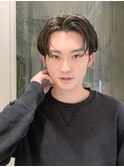 刈り上げセンターパートニュアンスパーマフェザーパーマ久屋大通