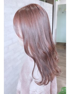 ヘアグレース レフア(hair grace Lehua) ロングスタイル/ピンクカラー/イルミナカラー/ハイライト