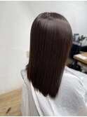 カットカラー、髪質改善システムトリートメント
