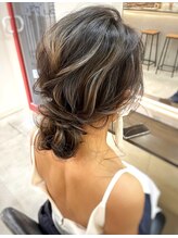 ヘアセットサロン プティ 神戸三宮(petit) 外国人風下目アップ