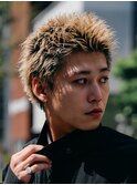 短髪刈り上げないスパイキーショート金髪無造作原宿fifth