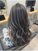 ハイライトカラーレイヤーカットブリーチダブルカラー暗めカラー