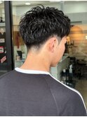 #MEN’S HAIR#サーフカール#刈り上げセンターパート#フェード