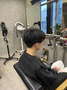 タメ(tame-) サーフカール/フェザーパーマ/ブルーブラック【都賀/メンズ】