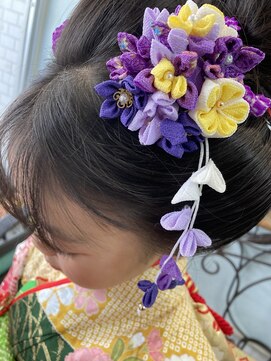 日本髪　七五三日本髪