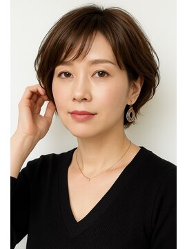 ゲイン(Gain) ショートカット・レイヤーカット×白髪ぼかし