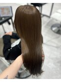 髪質改善×オリーブカラー