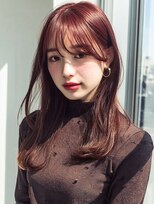 ダル 渋谷/表参道(DAL.)&nbsp;顔周りカットハッシュカットココアブラウンワンホンレイヤー韓国