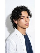 リベルテ グリット(Liberte Grit) 心斎橋メンズ◎束感強スパイラルパーマメンズミディアムウルフ