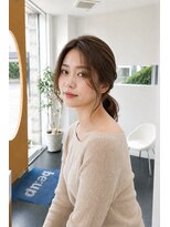 ビーアップヘアー(be:up hair)&nbsp;結べる長さの韓国風くびれミディアムレイヤー